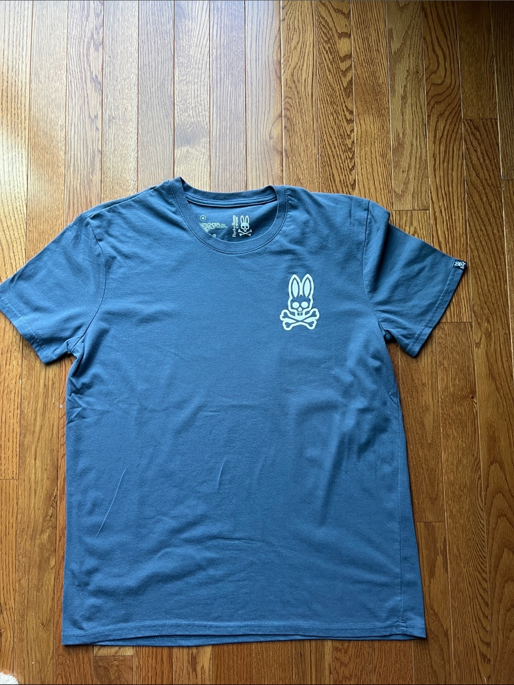 Psycho Bunny Short Sleeve Logo Tee in Slate Blue